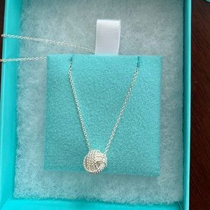 Tiffany twist knot pendant necklace NWB